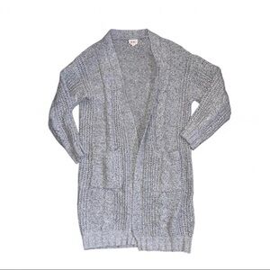 BiBi Heather Gray Women's Cardigan Sweater